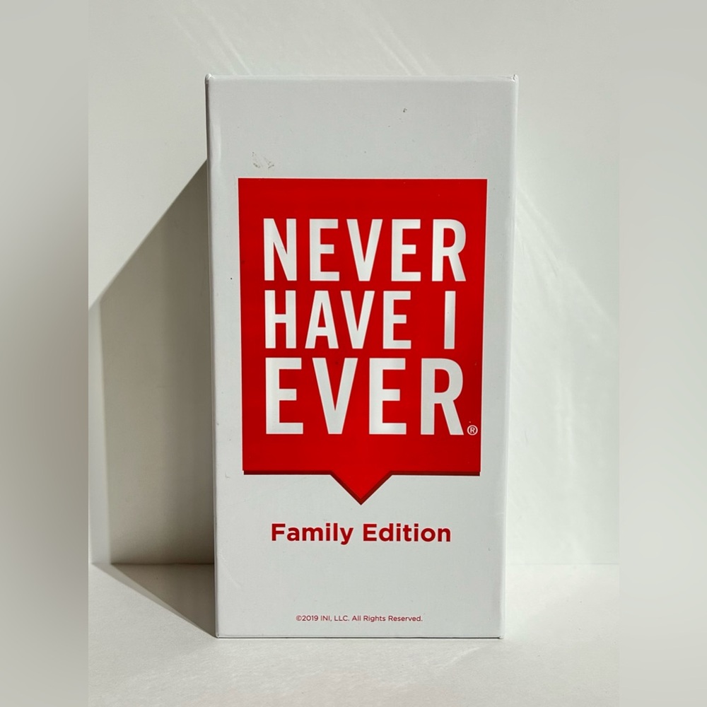 Never Have I Ever Party Card Game Family Edition Complete with Paddles
